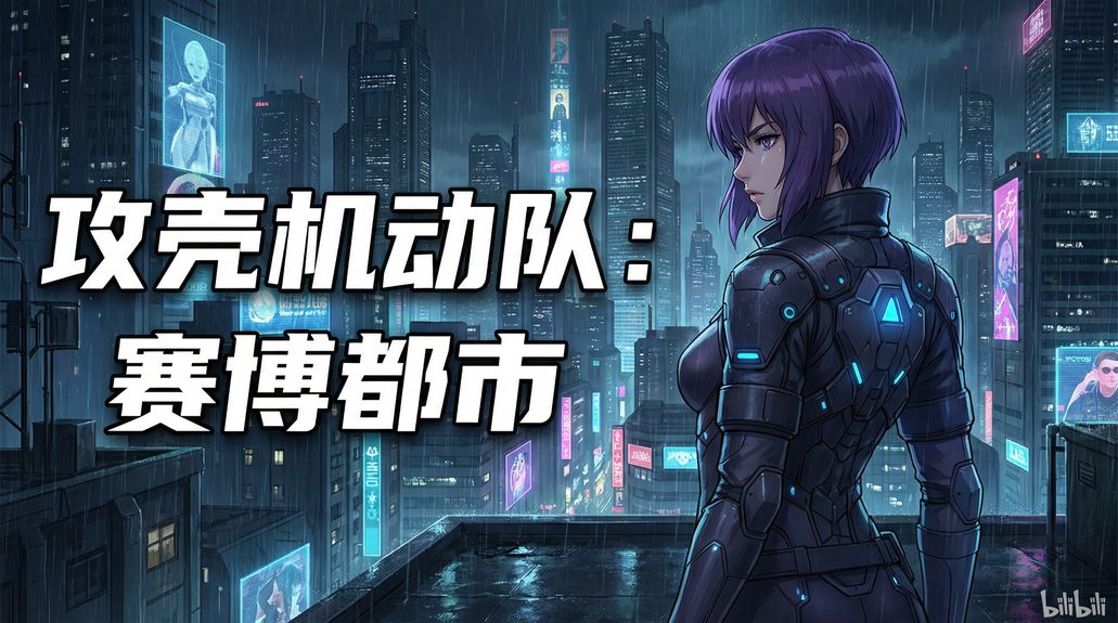 捷克街头 - 攻壳机动队赛博朋克动漫